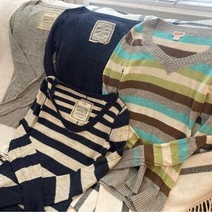 4 Mossimo wool light weight sweaters